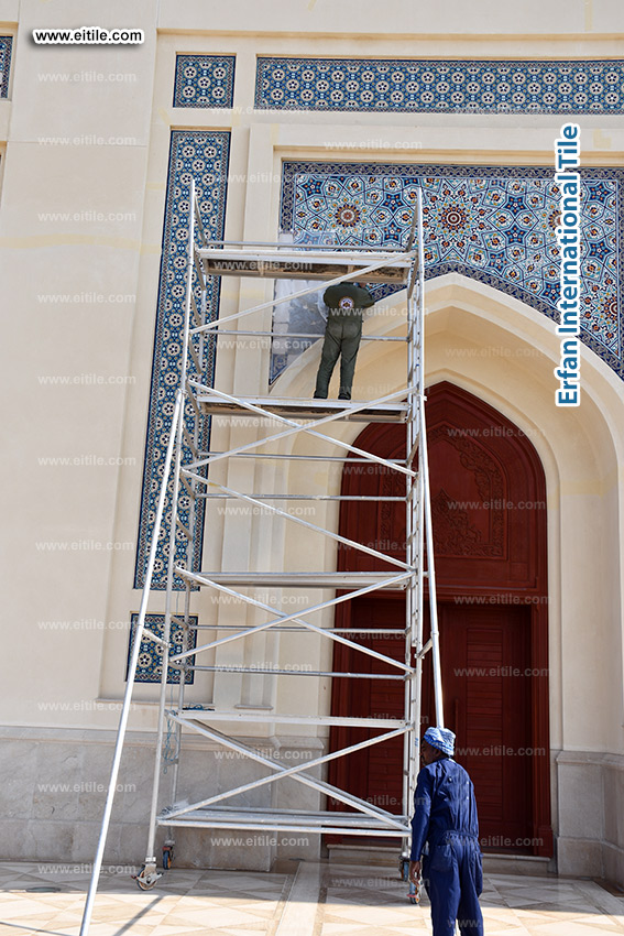 Sohar Grand Mosque – Handmade Tile Repair by Eitile, www.eitile.com Sohar Grand Mosque – Handmade Tile Repair by Eitile, www.eitile.com