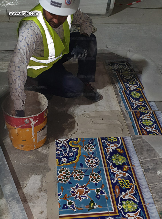Handmade 7 color tile panel installation method statement,www.eitile.com Handmade 7 color tile panel installation method statement,www.eitile.com