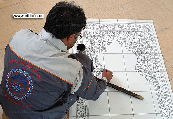 Handmade 7 color tile panel manufacturing method statement,www.eitile.com Handmade 7 color tile panel manufacturing method statement,www.eitile.com