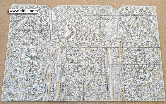Muqarnas tile panel for interior decoration, www.eitile.com