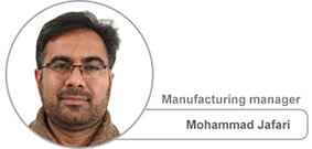 Mohammad Jafari, Erfan International Tile Company manufacturing manager