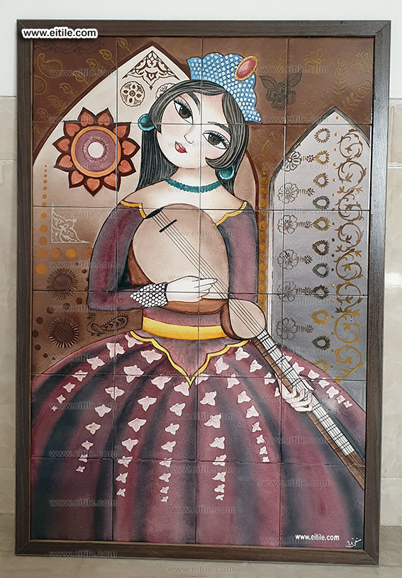 Handmade persian tile frame, www.eitile.com
