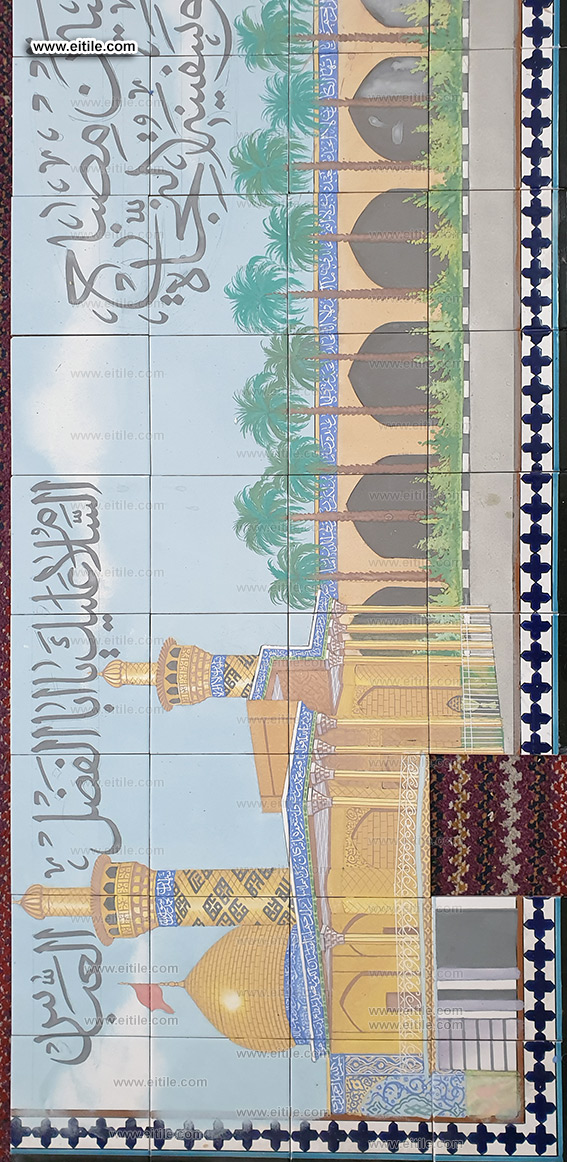 Islamic picture drawing on tiles, www.eitile.com