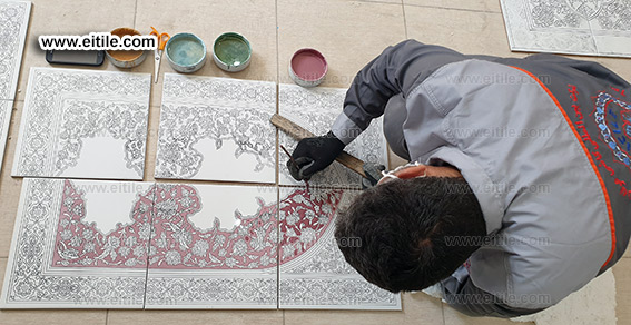 Iranian handmade traditional tiles, www.eitile.com