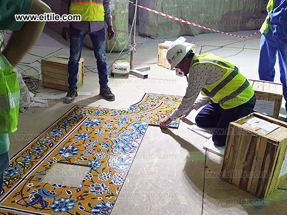 Qatar, Doha OASIS Mix-Use Complex restaurant handmade carpet tile manufacturer, www.eitile.com
