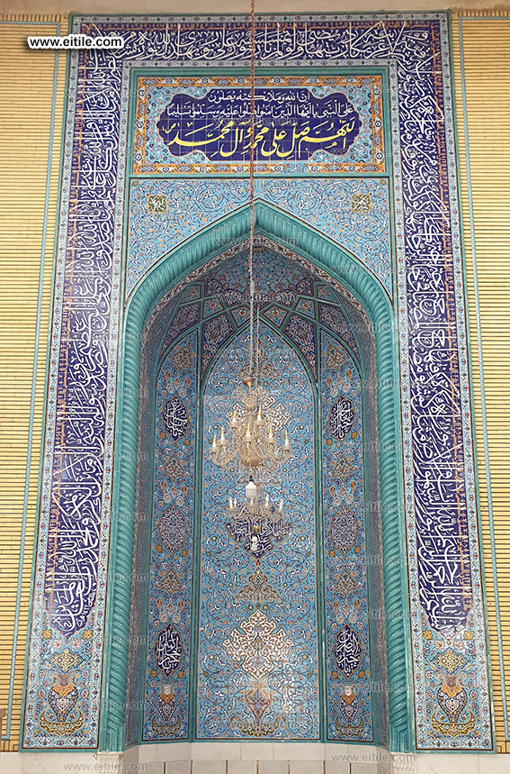 Mosque Mihrab / Minbar Moarragh Mosaic Tile Decoration, www.eitile.com