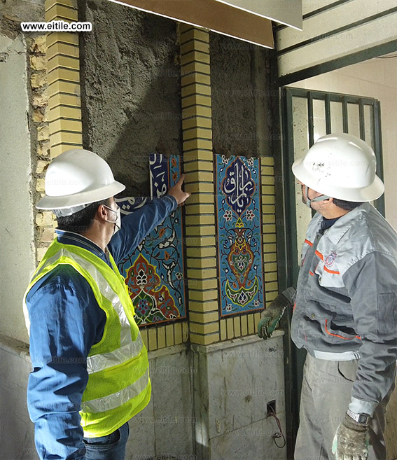 Masjid tile installation, www.eitile.com Masjid tile installation, www.eitile.com