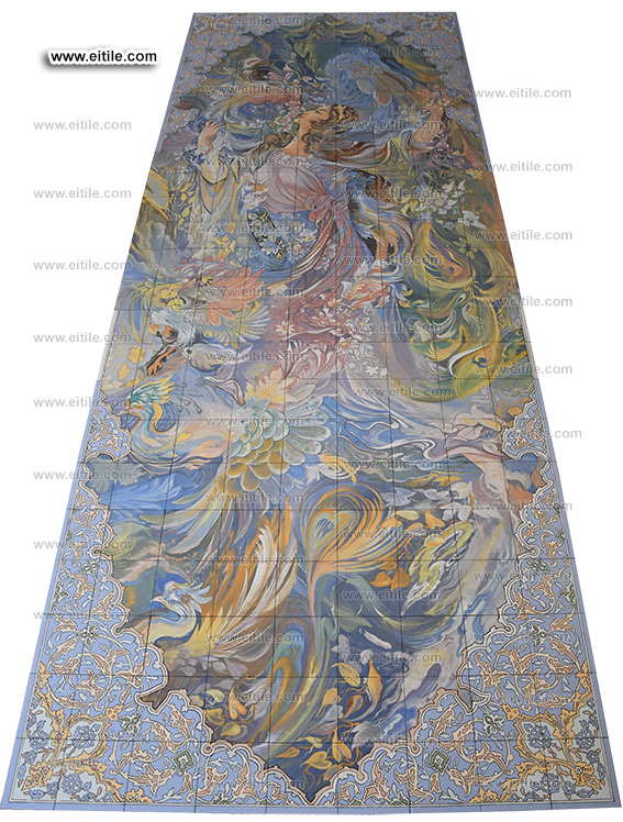 One of the best hand painting tile panel in the world, www.eitile.com