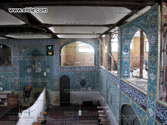 mosque ceramic tile decoration, iranian ceramic tiles for mosque, www.eitile.com