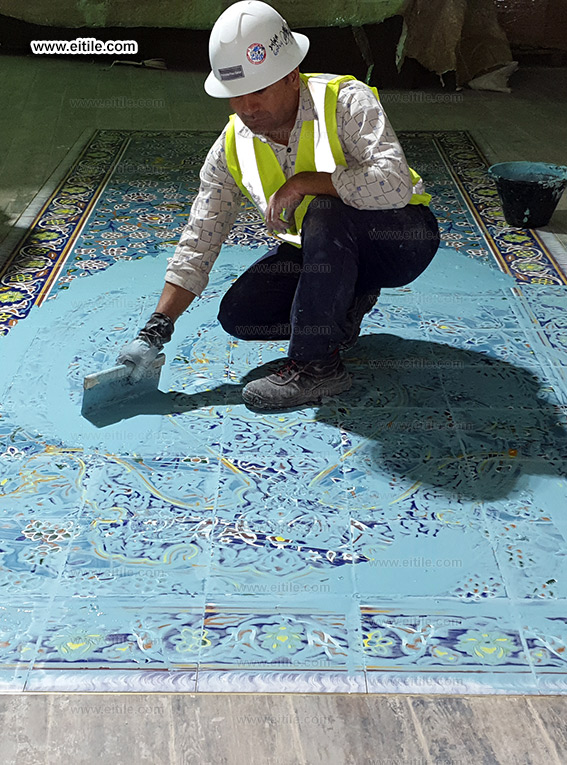 Handmade 7 color tile panel installation method statement,www.eitile.com Handmade 7 color tile panel installation method statement,www.eitile.com