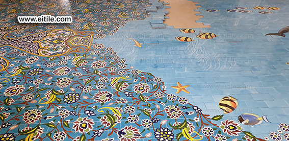 Swimming pool floor ceramic, www.eitile.com