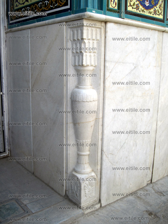 Column Pich for Mosque Entrance door, mosque ceramic tile decoration, www.eitile.com