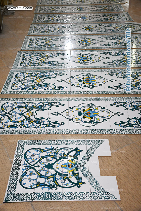 Supplier of Islamic tile panels for mosque decoration, www.eitile.com