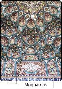 Mogharnas / Moqarnas tile, mosque tile decoration, www.eitile.com