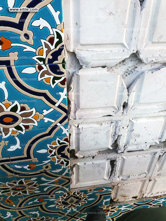 Oman, Sohar Sultan Qaboos mosque tile repair work, www.eitile.com