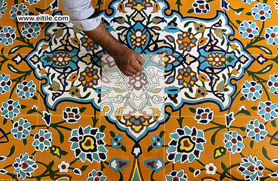 Persian rug tiles for floor, www.eitile.com