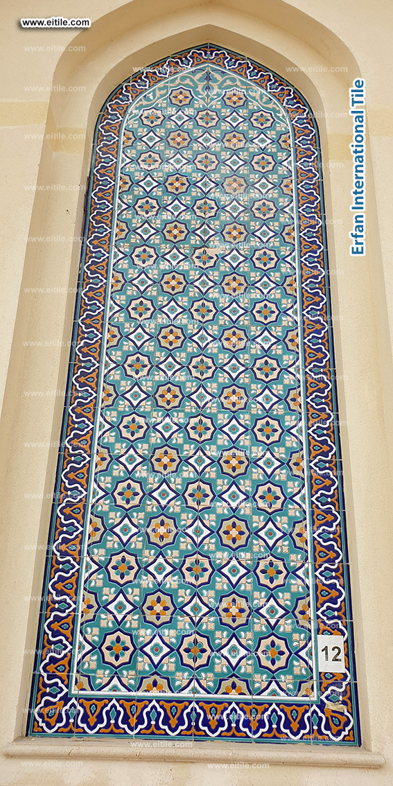 Masterful restoration of handmade tiles at Sohar Mosque by EITile, www.eitile.com Masterful restoration of handmade tiles at Sohar Mosque by EITile, www.eitile.com