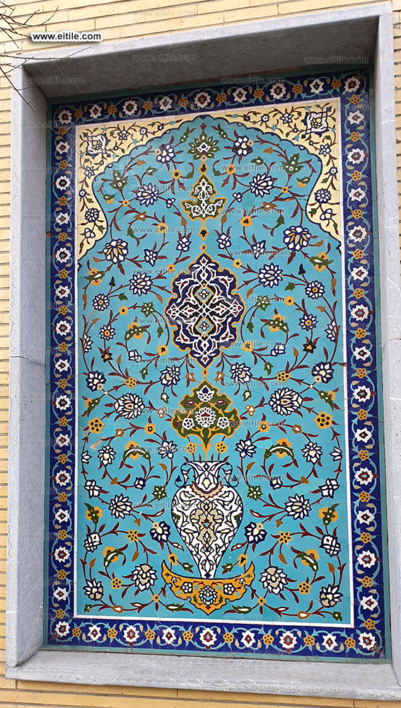 Iranian Persian handmade blue tiles, www.eitile.com