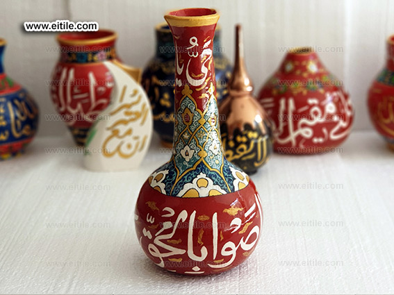 Islamic patterns on clay & ceramic pot, www.eitile.com