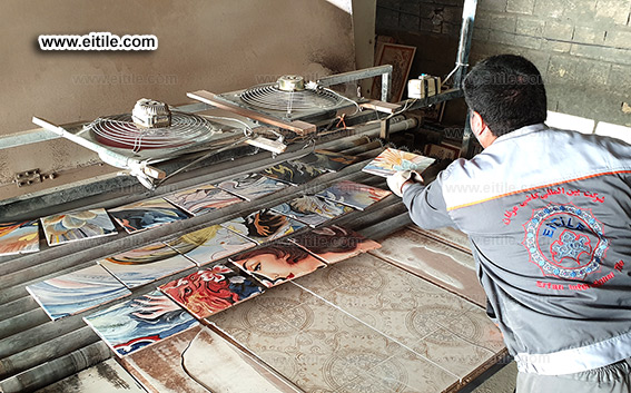 Handmade 7 color tile panel manufacturing method statement,www.eitile.com Handmade 7 color tile panel manufacturing method statement,www.eitile.com
