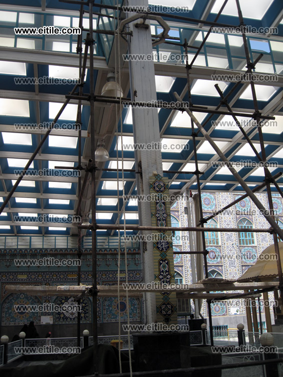 Mosque Column's Ceramic Tile Decoration, www.eitile.com Mosque Column's Ceramic Tile Decoration, www.eitile.com