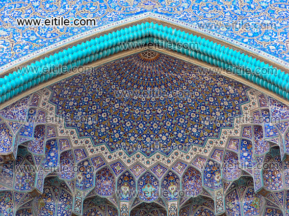 Mogharnas Entrance Door, Mosque, Erfan International Tile