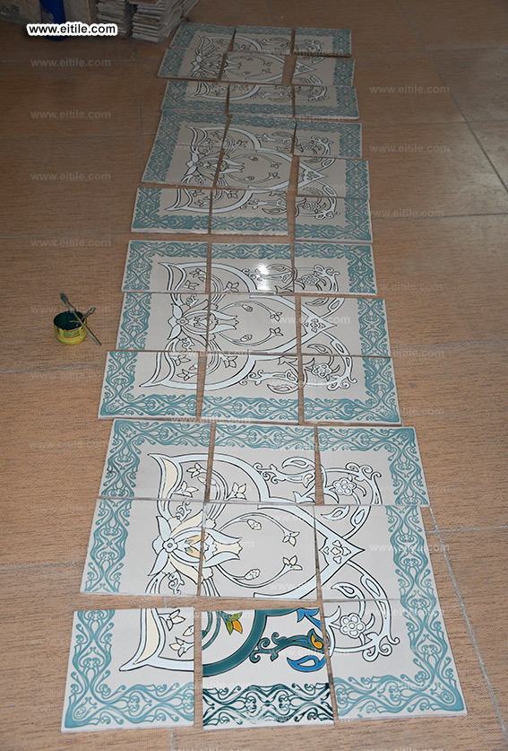 Supplier of Islamic tile panels for mosque decoration, www.eitile.com