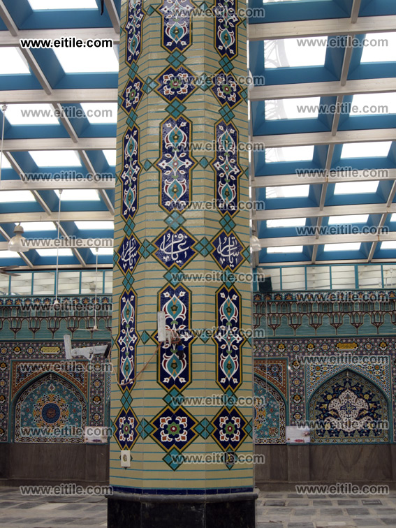 Mosque Column's Ceramic Tile Decoration, www.eitile.com Mosque Column's Ceramic Tile Decoration, www.eitile.com