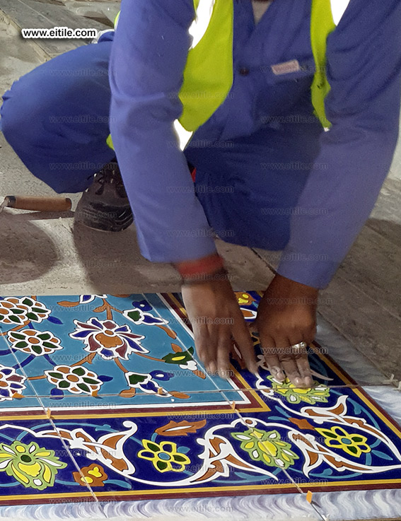 Handmade 7 color tile panel installation method statement,www.eitile.com Handmade 7 color tile panel installation method statement,www.eitile.com
