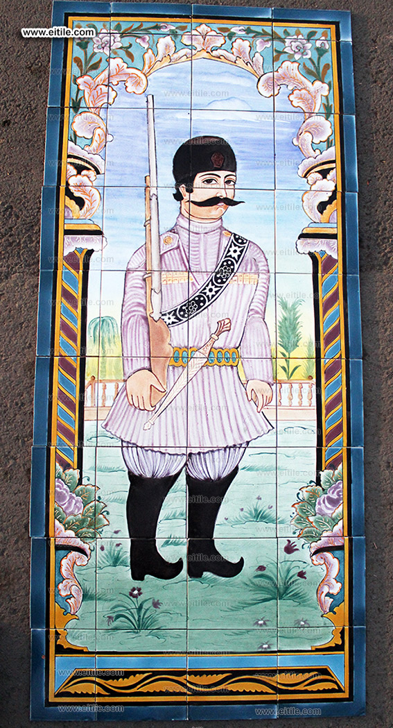 Drawing pictures on tile panels, www.eitile.com Drawing pictures on tile panels, www.eitile.com