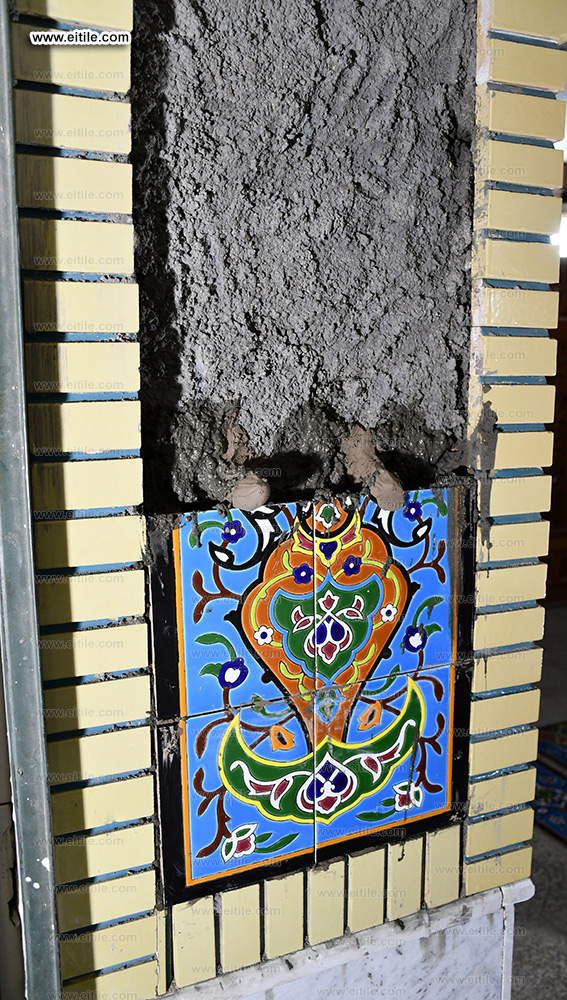 Mosque tile installation, www.eitile.com