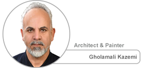Gholamali kazemi, Erfan International Tile Company architect, painter and archaeologist