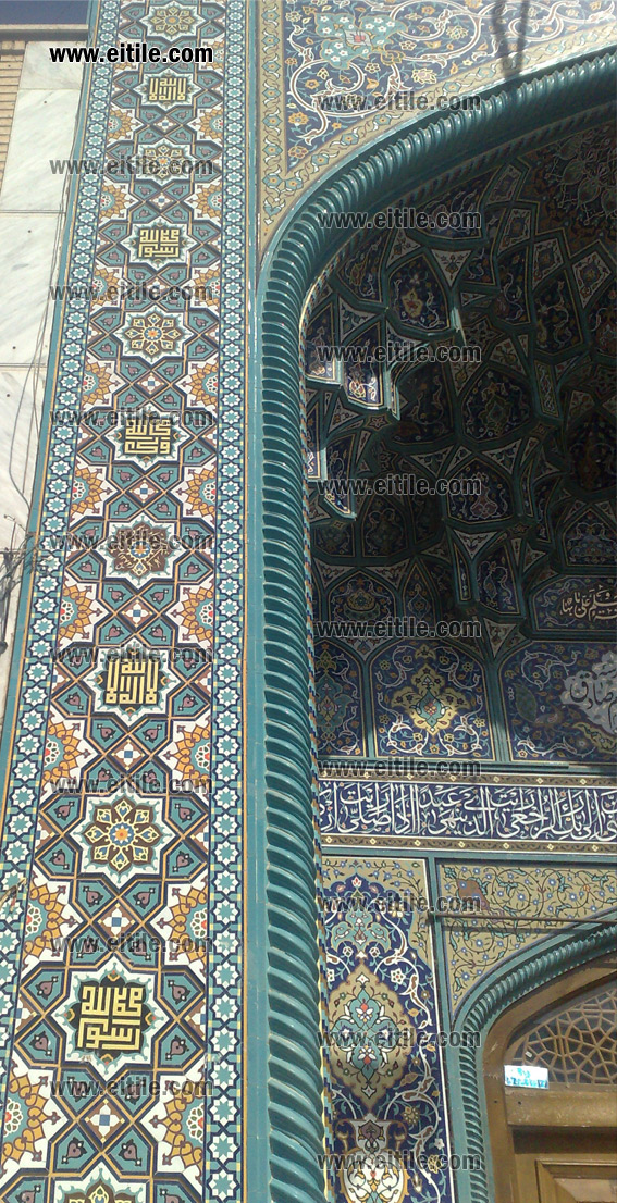 Mogharnas, Muqarnas Ceramic Tile, Mosque Decoration, Islamic Ceramic Tile, eitile.com