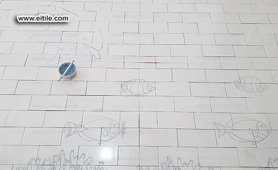 Handmade swimming pool tiles, www.eitile.com