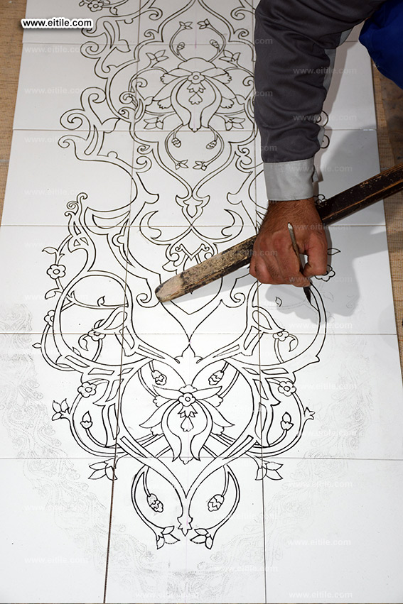 Islamic tile supplier for Mohammad Ali Mosque at Maldives, www.eitile.com