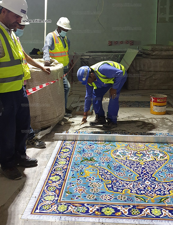 Qatar, Doha OASIS Mix-Use Complex restaurant handmade carpet tile manufacturer, www.eitile.com