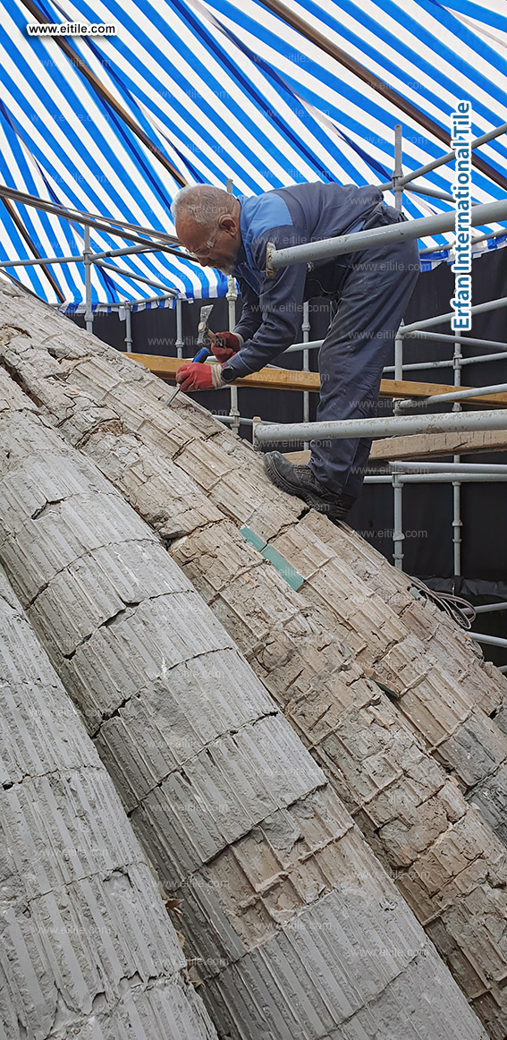 Samarkand Imam Al Moturidi's mausoleum tile work, www.eitile.com