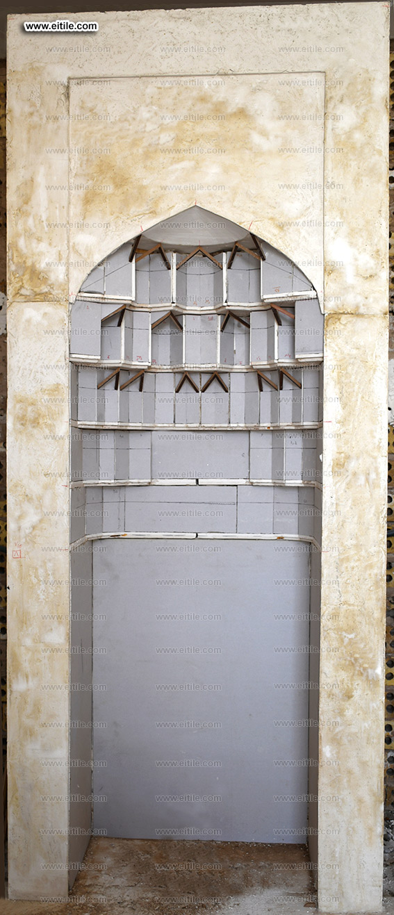 Muqarnas tile panel for interior decoration, www.eitile.com