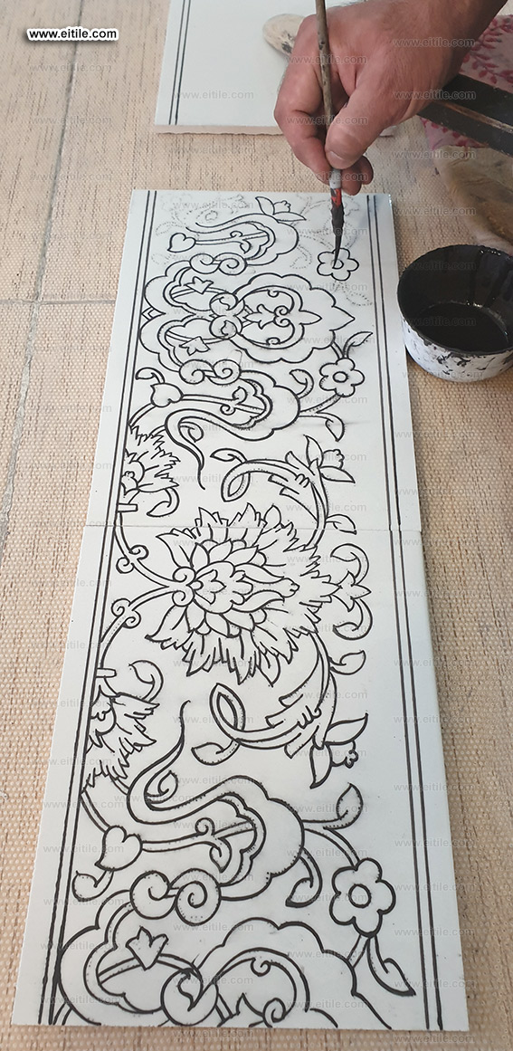 Washbasin handmade tile supplier, www.eitile.com