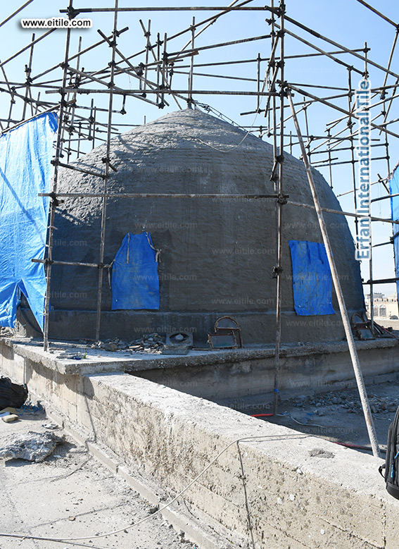 Iraq, Sulaimaniyah grand mosque dome tile supplier, www.eitile.com