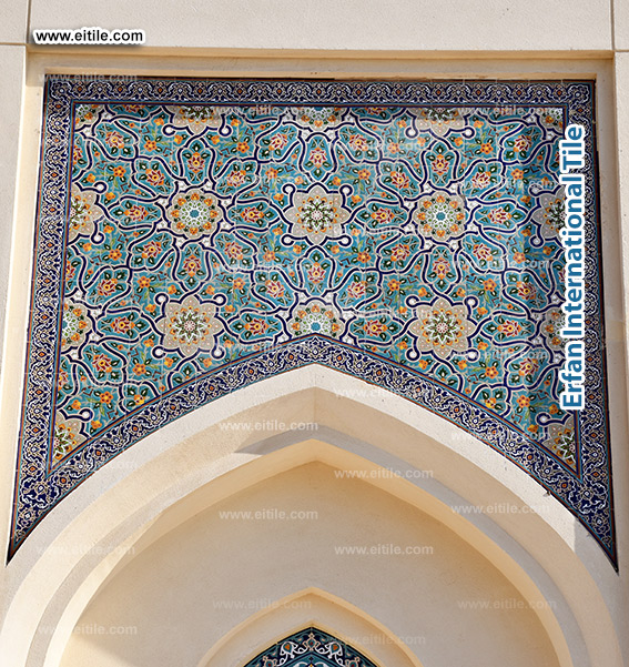 Ornamental Tile Restoration in Omani Religious Landmark, www.eitile.com Ornamental Tile Restoration in Omani Religious Landmark, www.eitile.com
