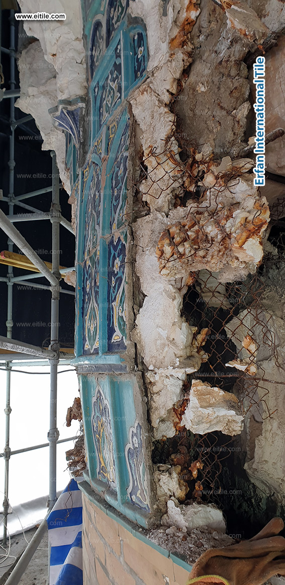 Samarkand Imam Al Moturidi's mausoleum tile work, www.eitile.com