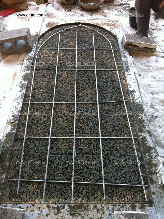 Handmade tile panel work processes, www.eitile.com