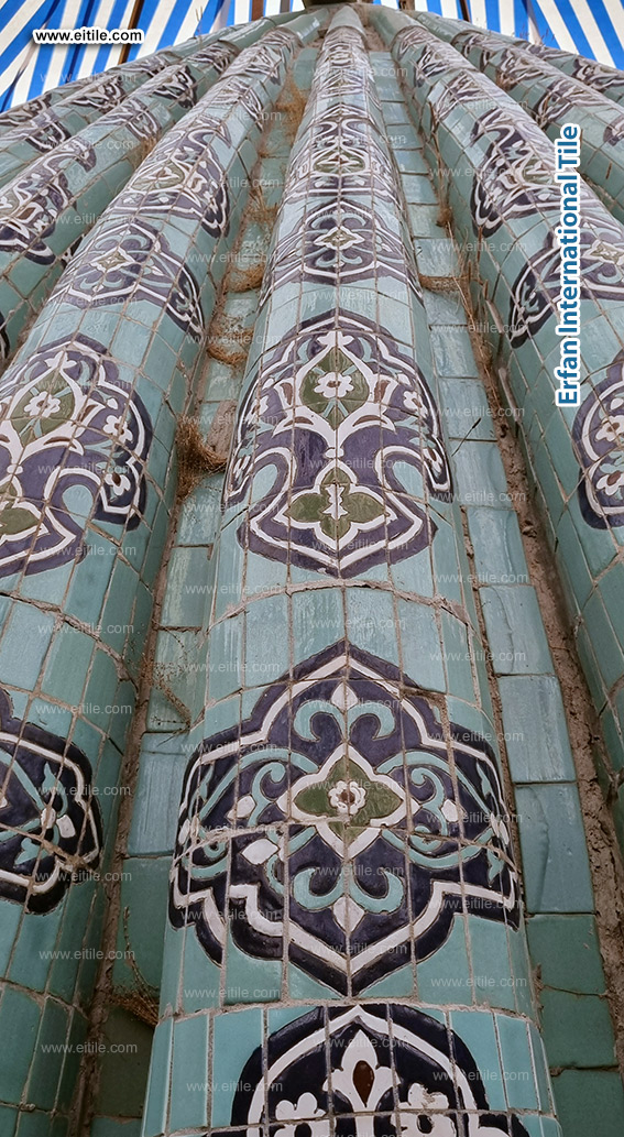 Samarkand Imam Al Moturidi's mausoleum tile work, www.eitile.com