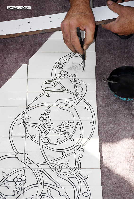 Islamic tiles supplier for Muhammad Ali Mosque in Eidafushi area of ​​Maldives, www.eitile.com