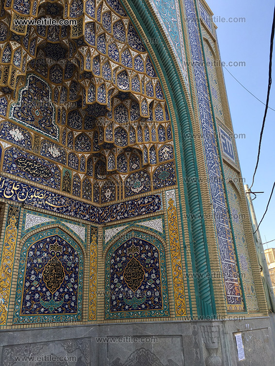 Mosque Entrance Door Ceiling, Mosque Mosaic Tile Decoration, www.eitile.com