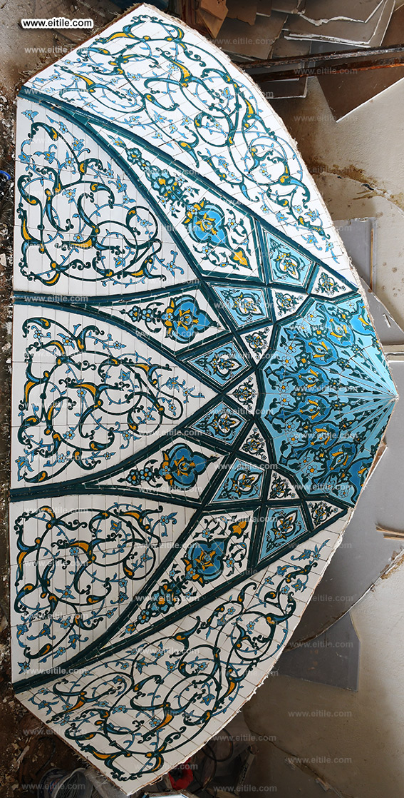 Islamic tiles supplier for Muhammad Ali Mosque in Eidafushi area of ​​Maldives, www.eitile.com