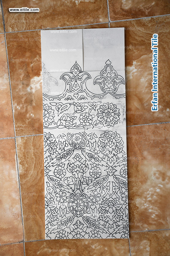"Discover timeless design with Eitile’s bespoke wainscoting and dado tiles. www.eitile.com"