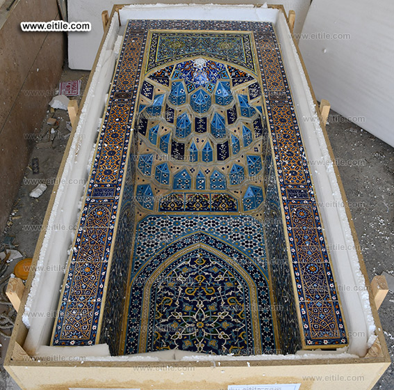 Muqarnas tile panel for interior decoration, www.eitile.com