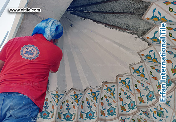Mukarnas tile supplier for Mohammed Ali Mosque in Eydhafushi mosque, Maldives, www.eitile.com